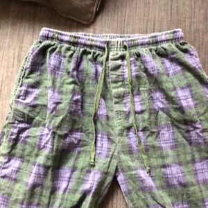 Green and Purple Pajama Pants